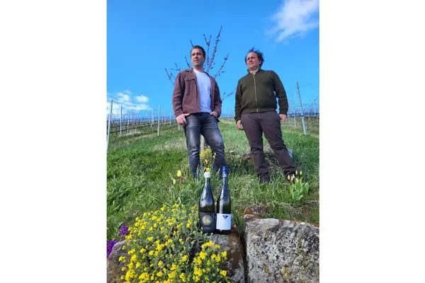 Die Winzer Leon Gold und Sven Ellwanger